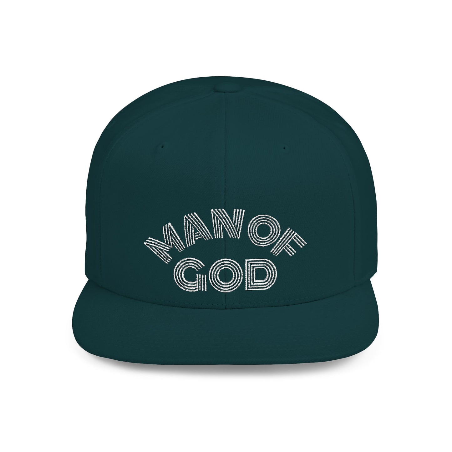 The Carter, MAN OF GOD, Bold Statement Flat Bill Snapback Cap, Man of God Hat, Streetwear, Gift for Him, Faith Apparel, Trendy Accessory