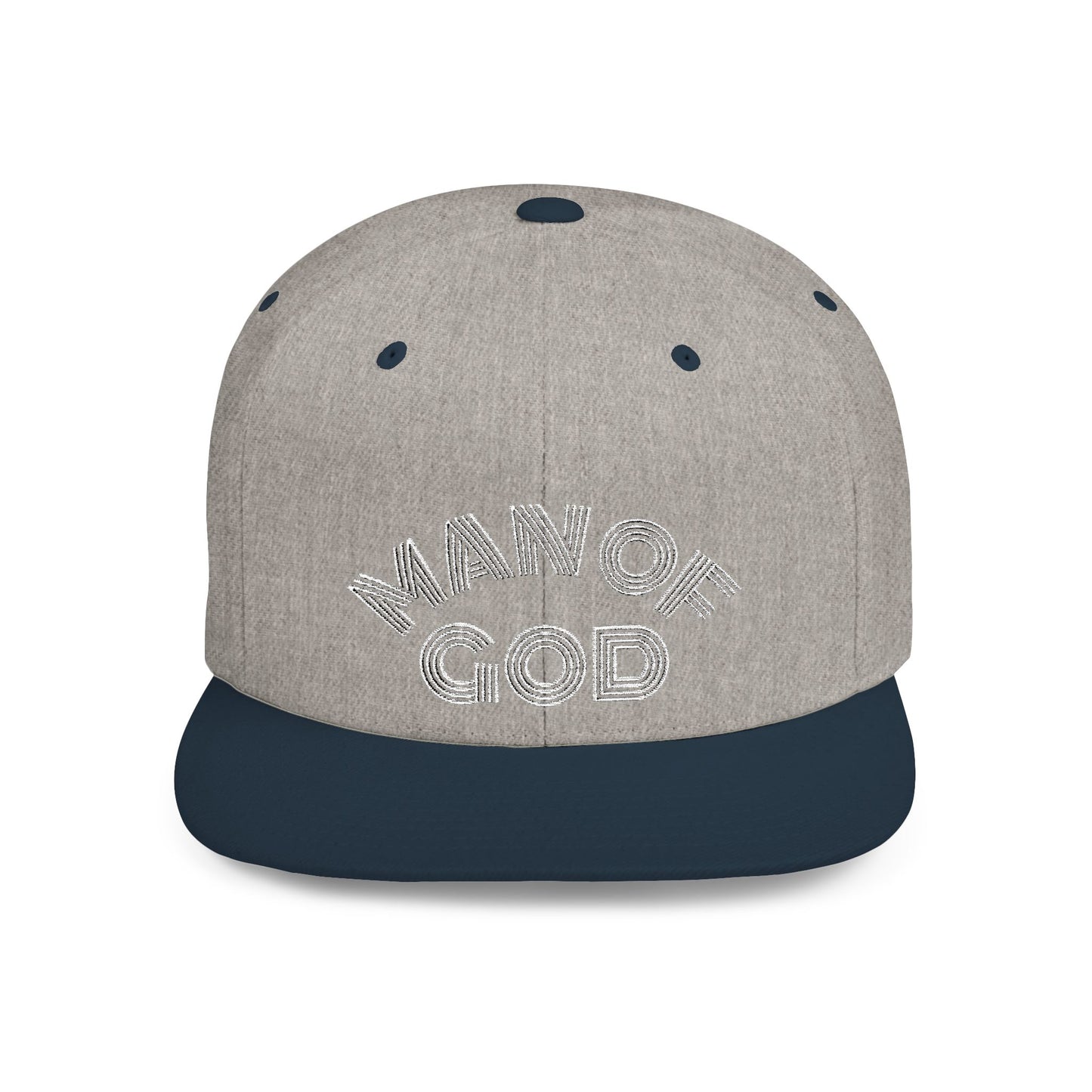 The Carter, MAN OF GOD, Bold Statement Flat Bill Snapback Cap, Man of God Hat, Streetwear, Gift for Him, Faith Apparel, Trendy Accessory