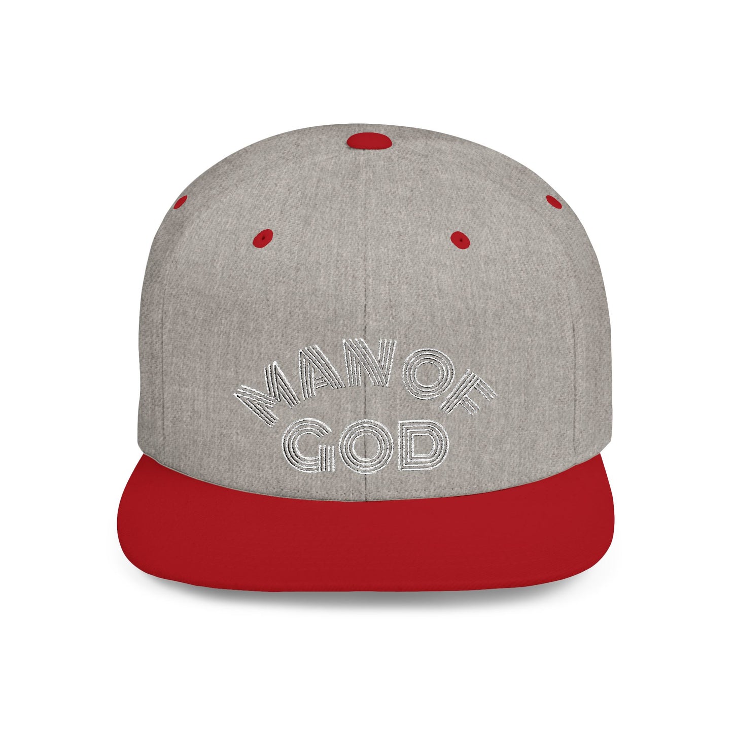 The Carter, MAN OF GOD, Bold Statement Flat Bill Snapback Cap, Man of God Hat, Streetwear, Gift for Him, Faith Apparel, Trendy Accessory