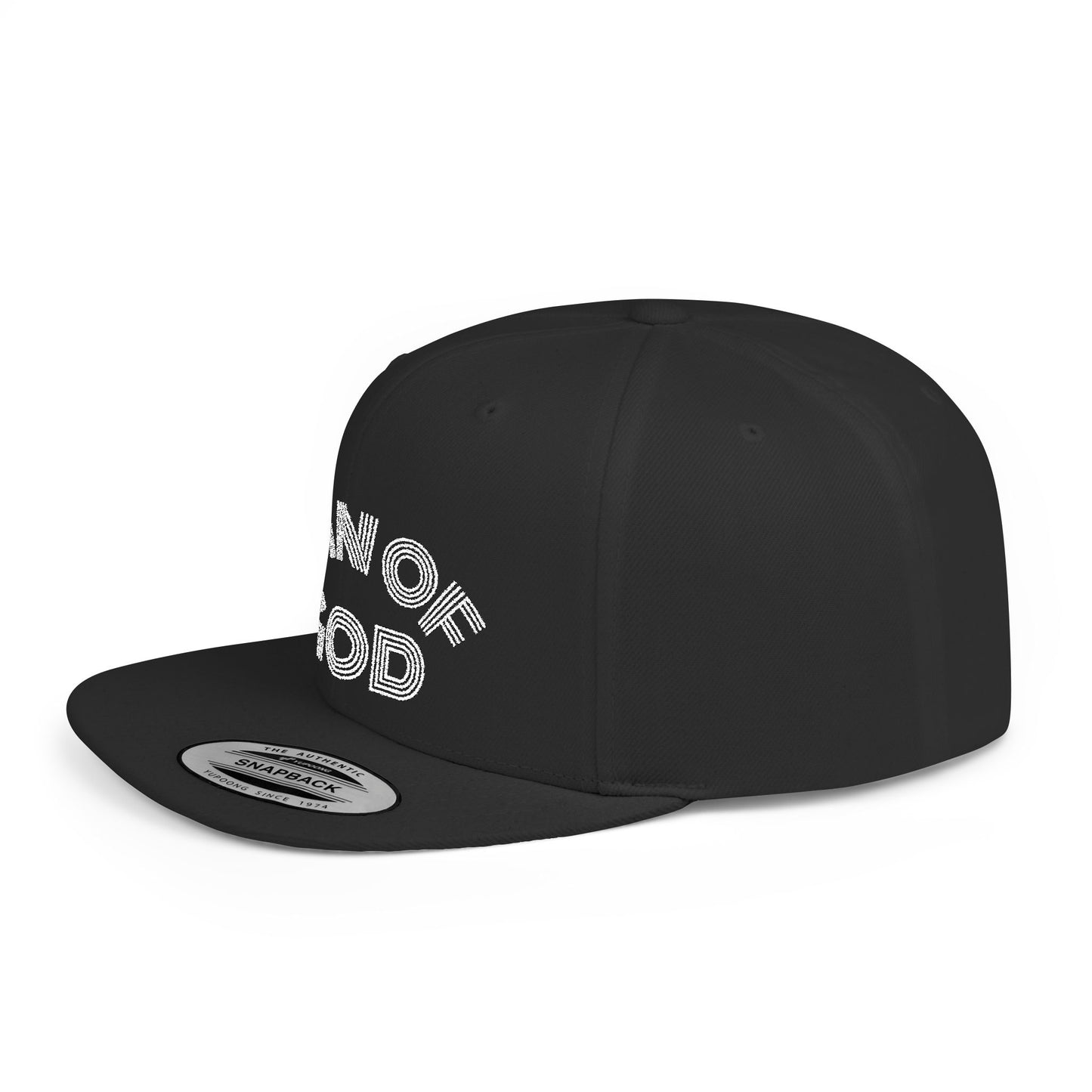 The Carter, MAN OF GOD, Bold Statement Flat Bill Snapback Cap, Man of God Hat, Streetwear, Gift for Him, Faith Apparel, Trendy Accessory