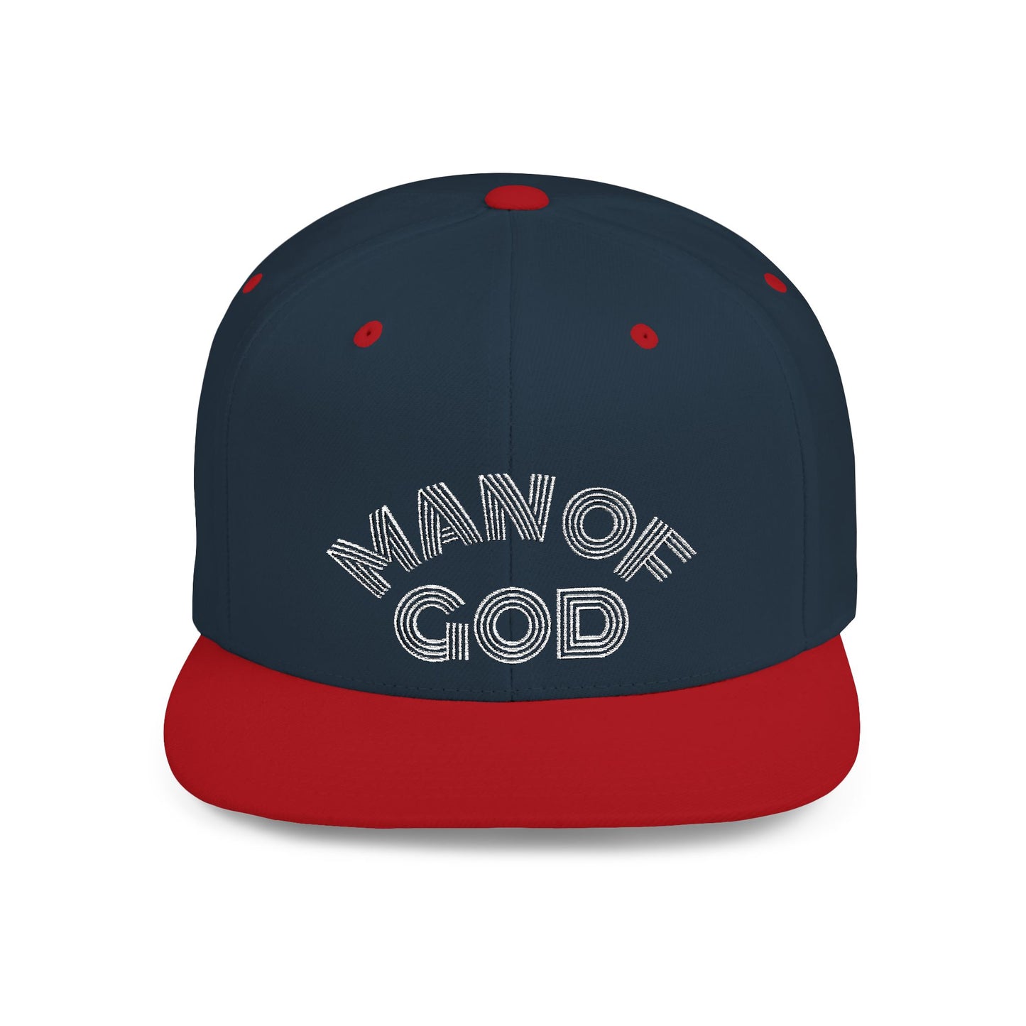The Carter, MAN OF GOD, Bold Statement Flat Bill Snapback Cap, Man of God Hat, Streetwear, Gift for Him, Faith Apparel, Trendy Accessory