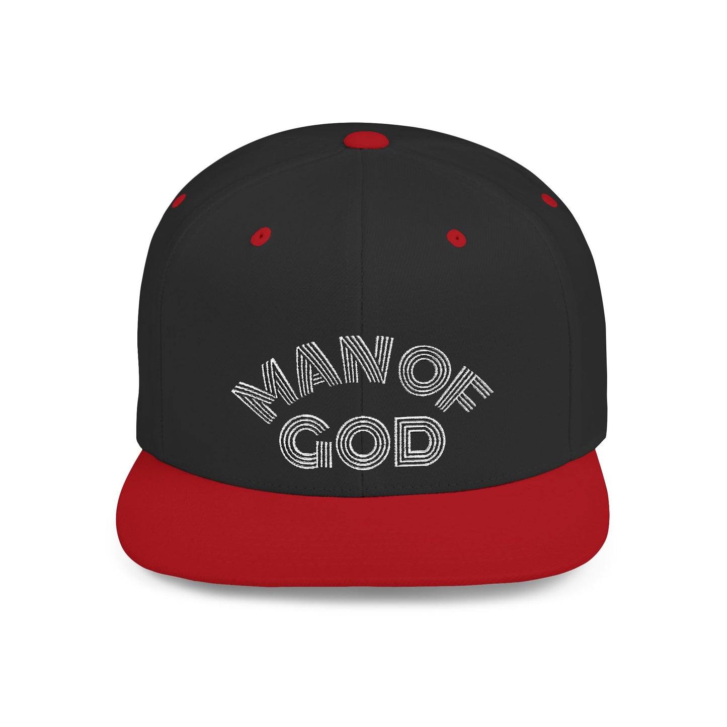 The Carter, MAN OF GOD, Bold Statement Flat Bill Snapback Cap, Man of God Hat, Streetwear, Gift for Him, Faith Apparel, Trendy Accessory