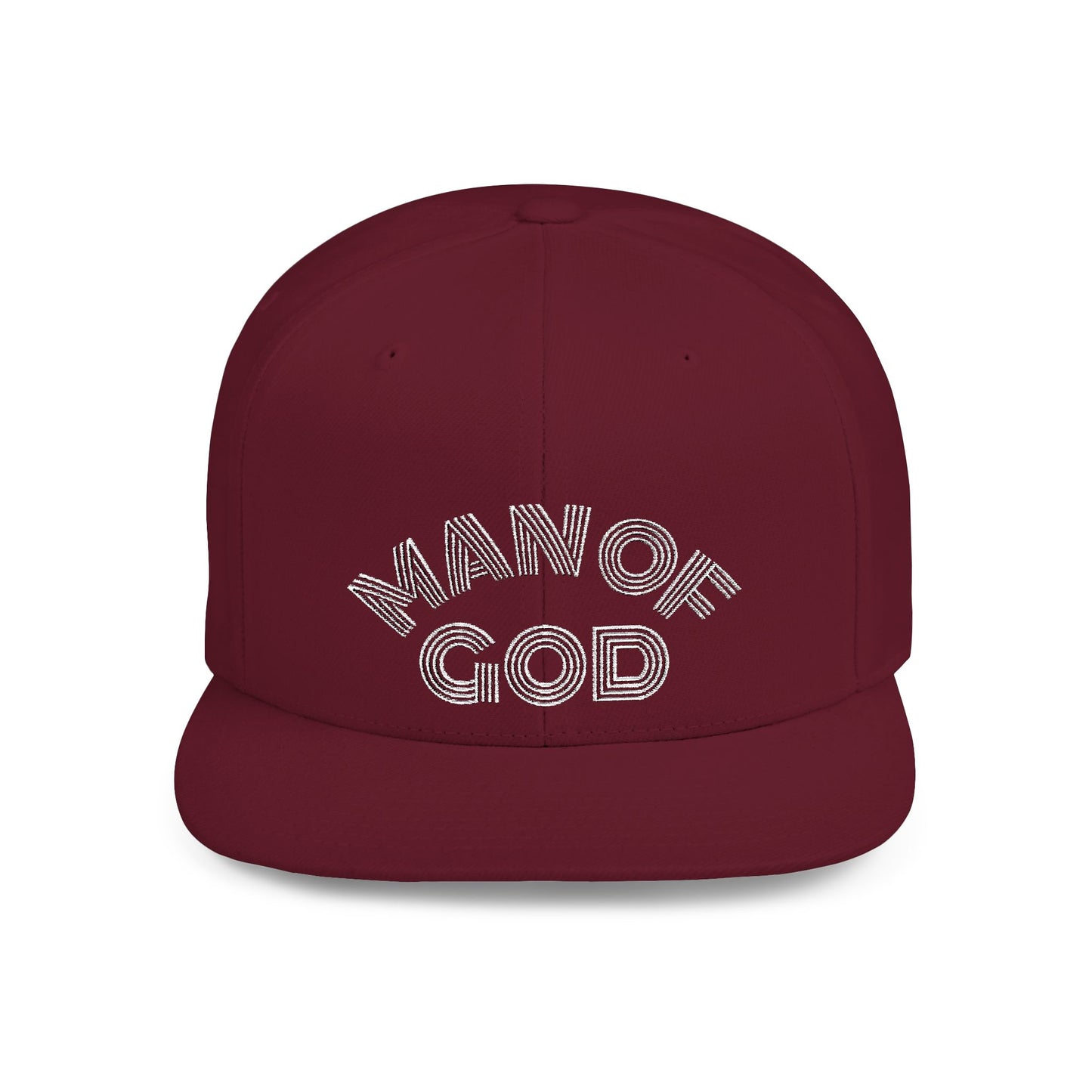 The Carter, MAN OF GOD, Bold Statement Flat Bill Snapback Cap, Man of God Hat, Streetwear, Gift for Him, Faith Apparel, Trendy Accessory