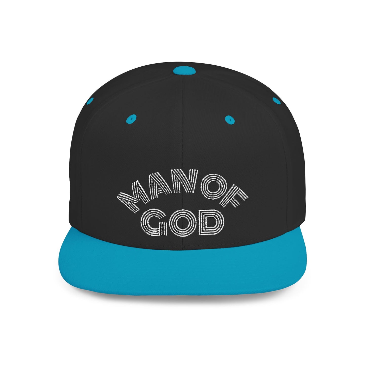 The Carter, MAN OF GOD, Bold Statement Flat Bill Snapback Cap, Man of God Hat, Streetwear, Gift for Him, Faith Apparel, Trendy Accessory