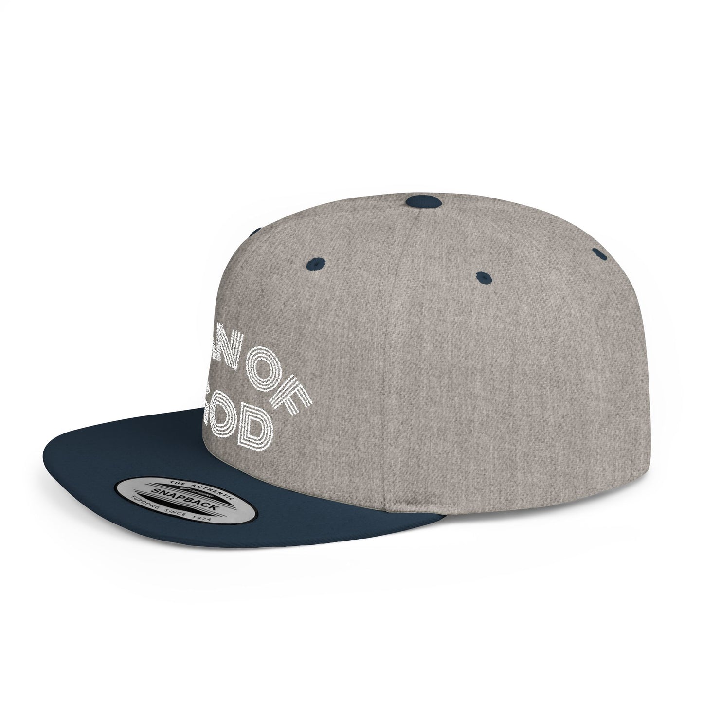 The Carter, MAN OF GOD, Bold Statement Flat Bill Snapback Cap, Man of God Hat, Streetwear, Gift for Him, Faith Apparel, Trendy Accessory
