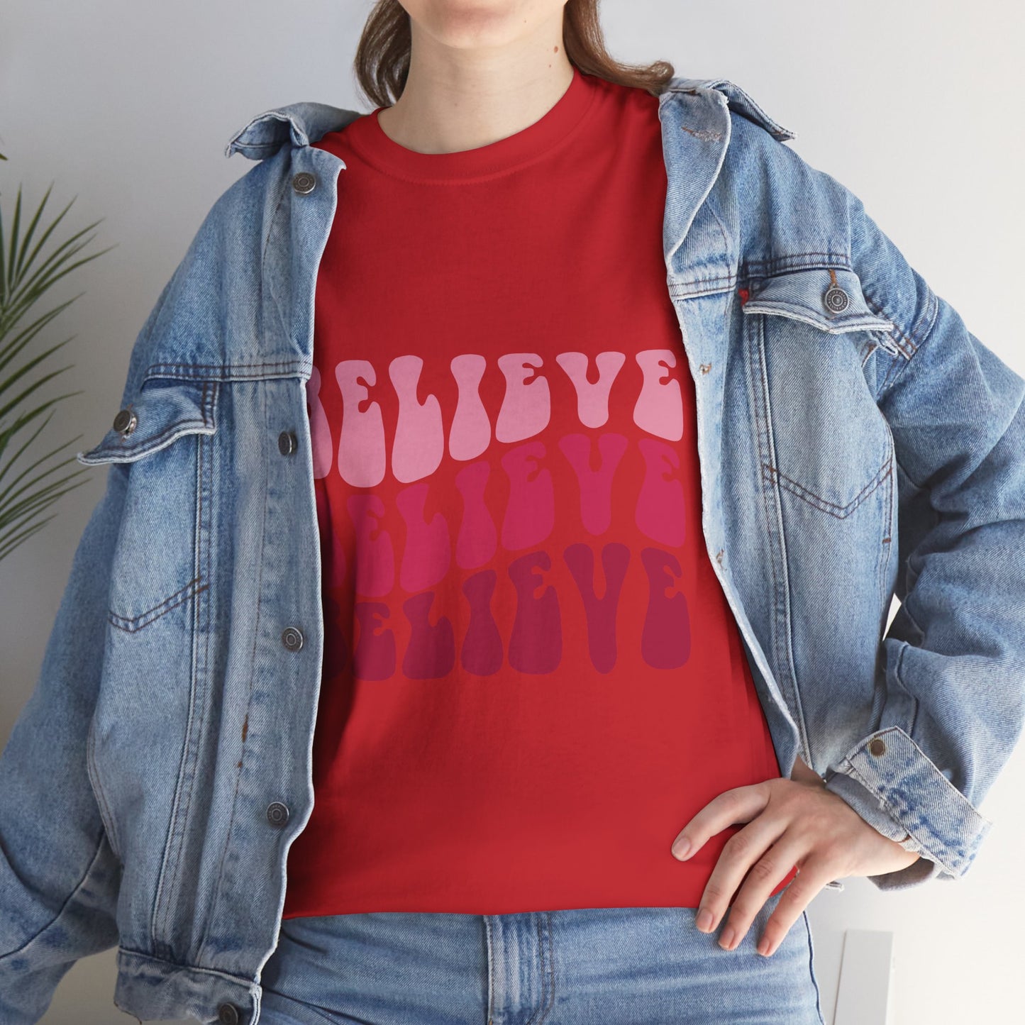 Believing in Boldness Unisex Heavy Cotton Tee, Inspirational Tee, Self-Love Shirt, Positive Affirmation T-Shirt, Gift for Friends