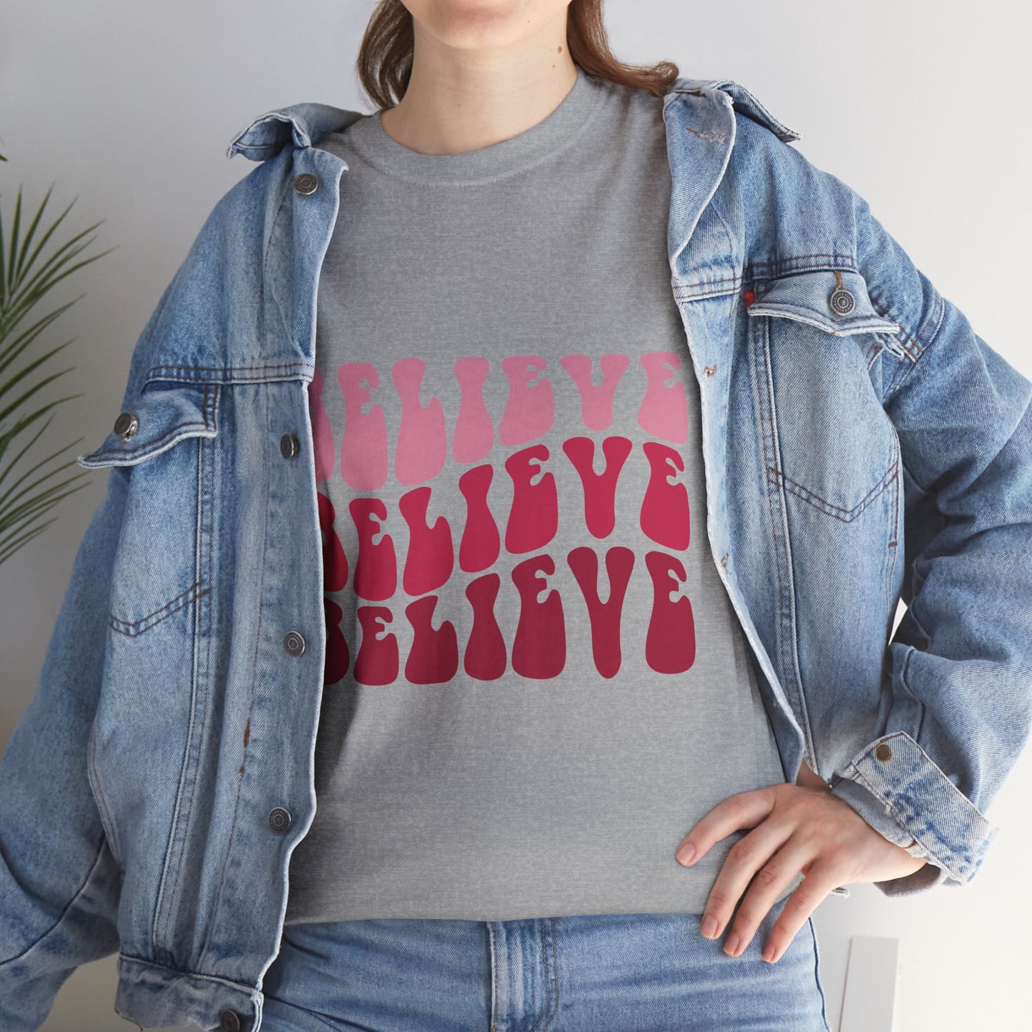 Believing in Boldness Unisex Heavy Cotton Tee, Inspirational Tee, Self-Love Shirt, Positive Affirmation T-Shirt, Gift for Friends