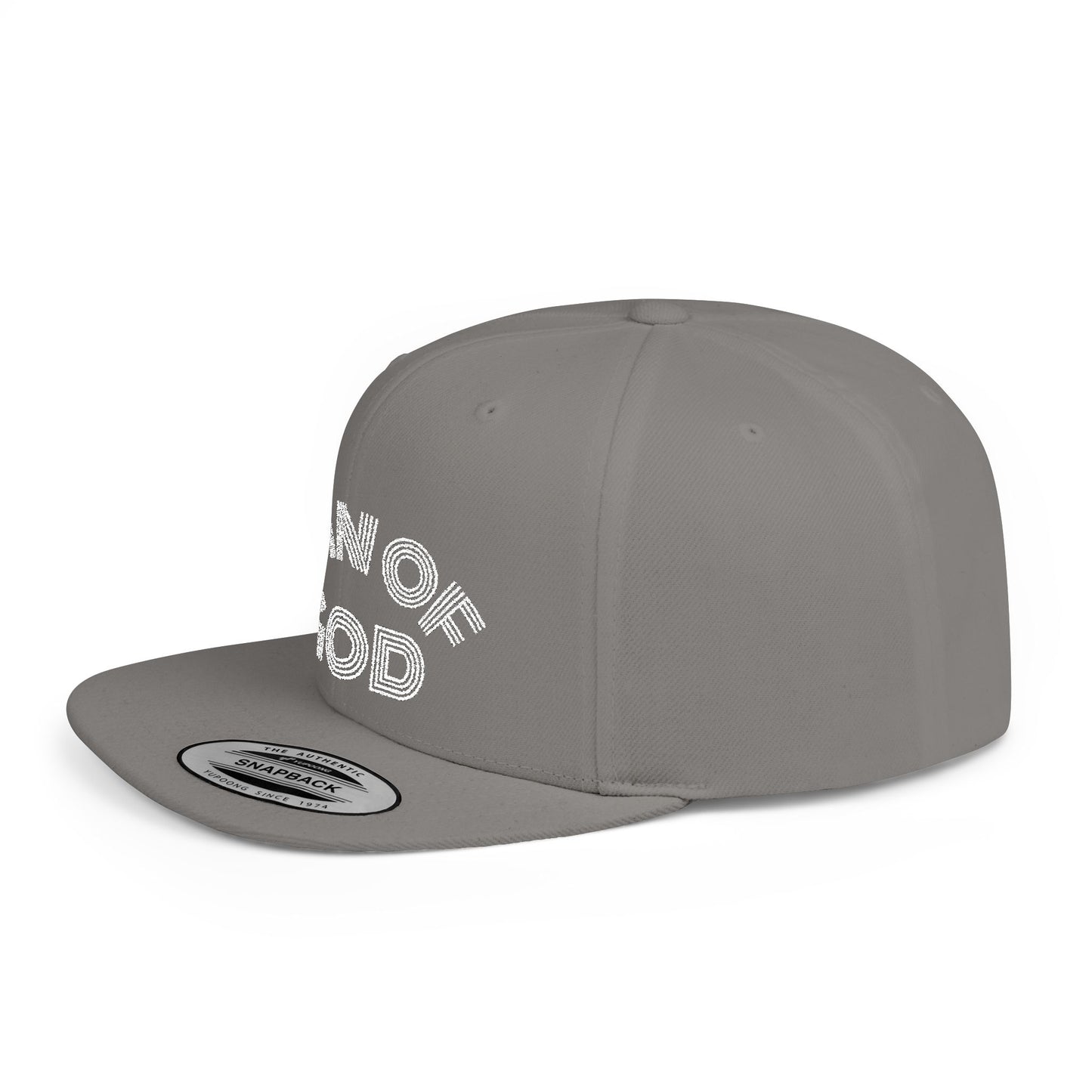 The Carter, MAN OF GOD, Bold Statement Flat Bill Snapback Cap, Man of God Hat, Streetwear, Gift for Him, Faith Apparel, Trendy Accessory