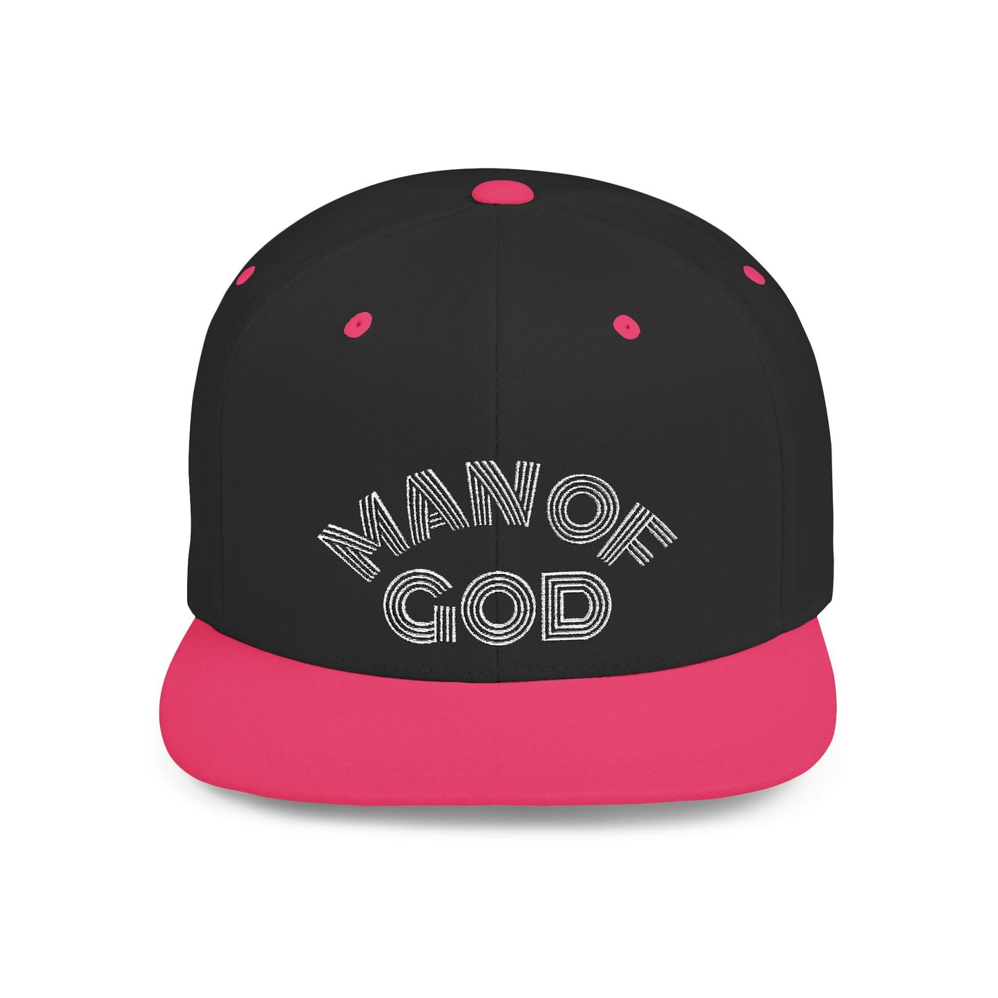 The Carter, MAN OF GOD, Bold Statement Flat Bill Snapback Cap, Man of God Hat, Streetwear, Gift for Him, Faith Apparel, Trendy Accessory