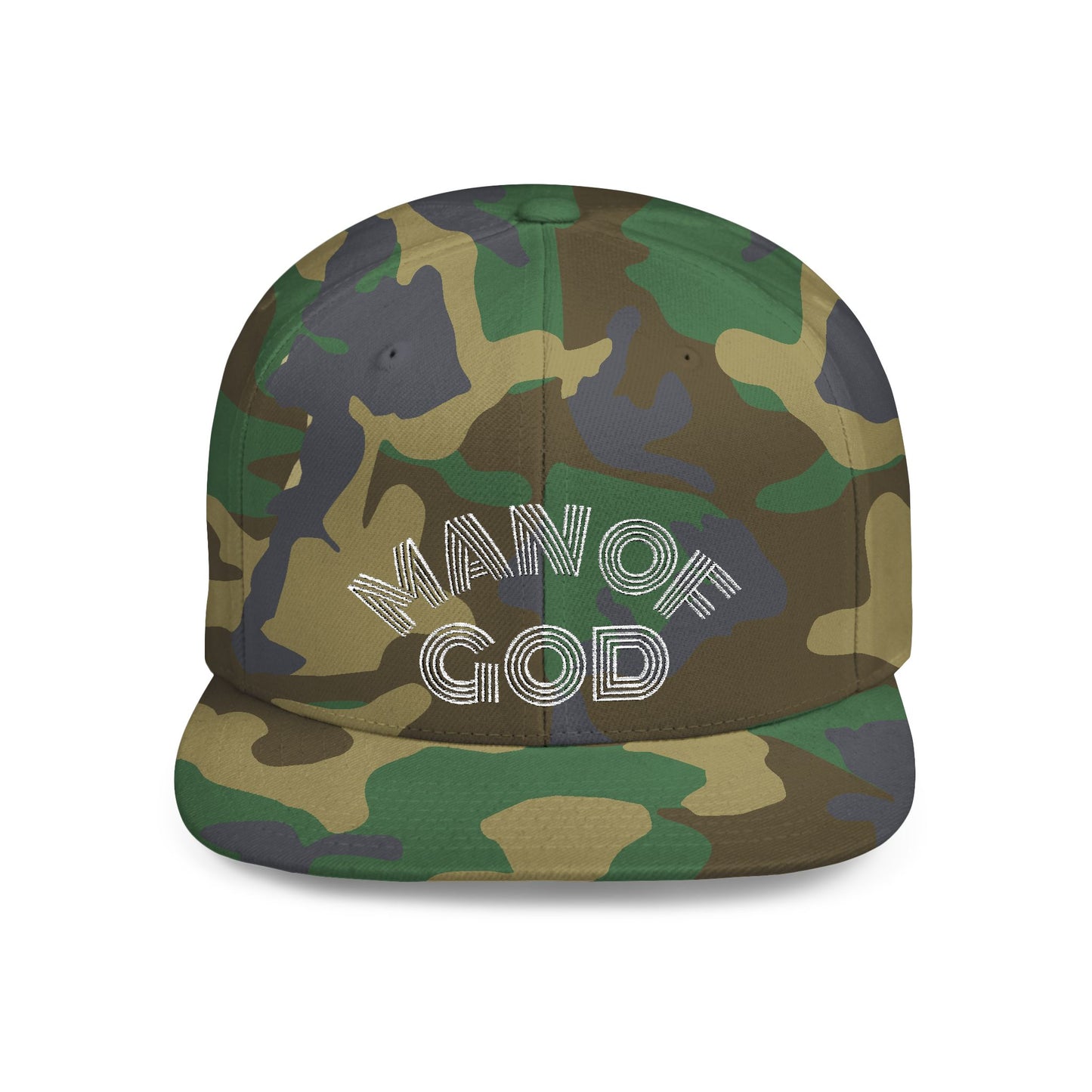 The Carter, MAN OF GOD, Bold Statement Flat Bill Snapback Cap, Man of God Hat, Streetwear, Gift for Him, Faith Apparel, Trendy Accessory