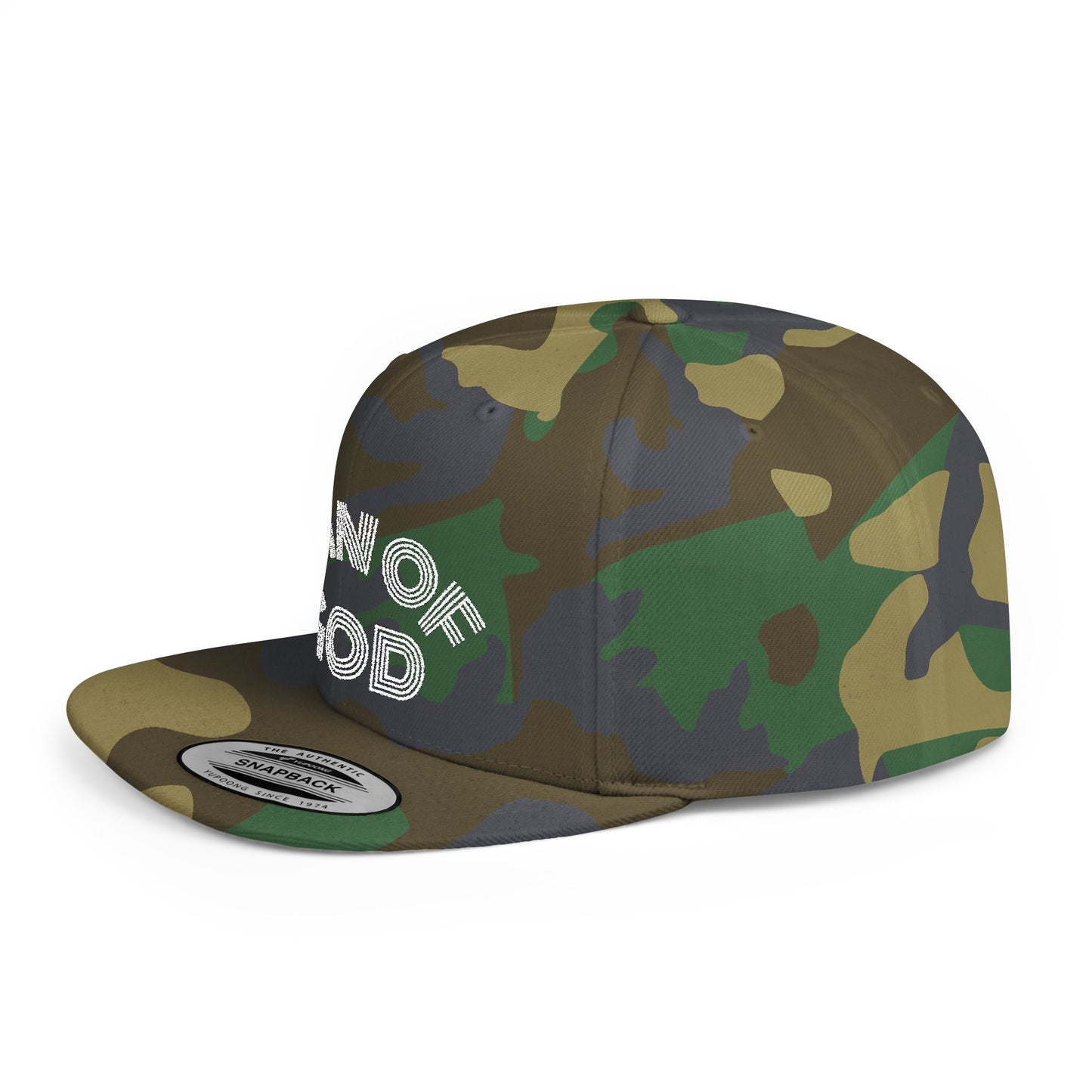 The Carter, MAN OF GOD, Bold Statement Flat Bill Snapback Cap, Man of God Hat, Streetwear, Gift for Him, Faith Apparel, Trendy Accessory