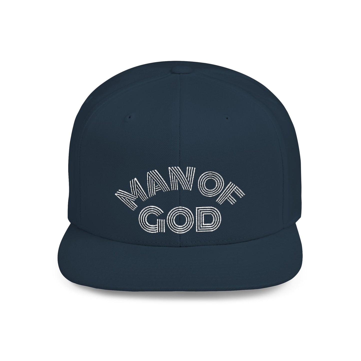The Carter, MAN OF GOD, Bold Statement Flat Bill Snapback Cap, Man of God Hat, Streetwear, Gift for Him, Faith Apparel, Trendy Accessory