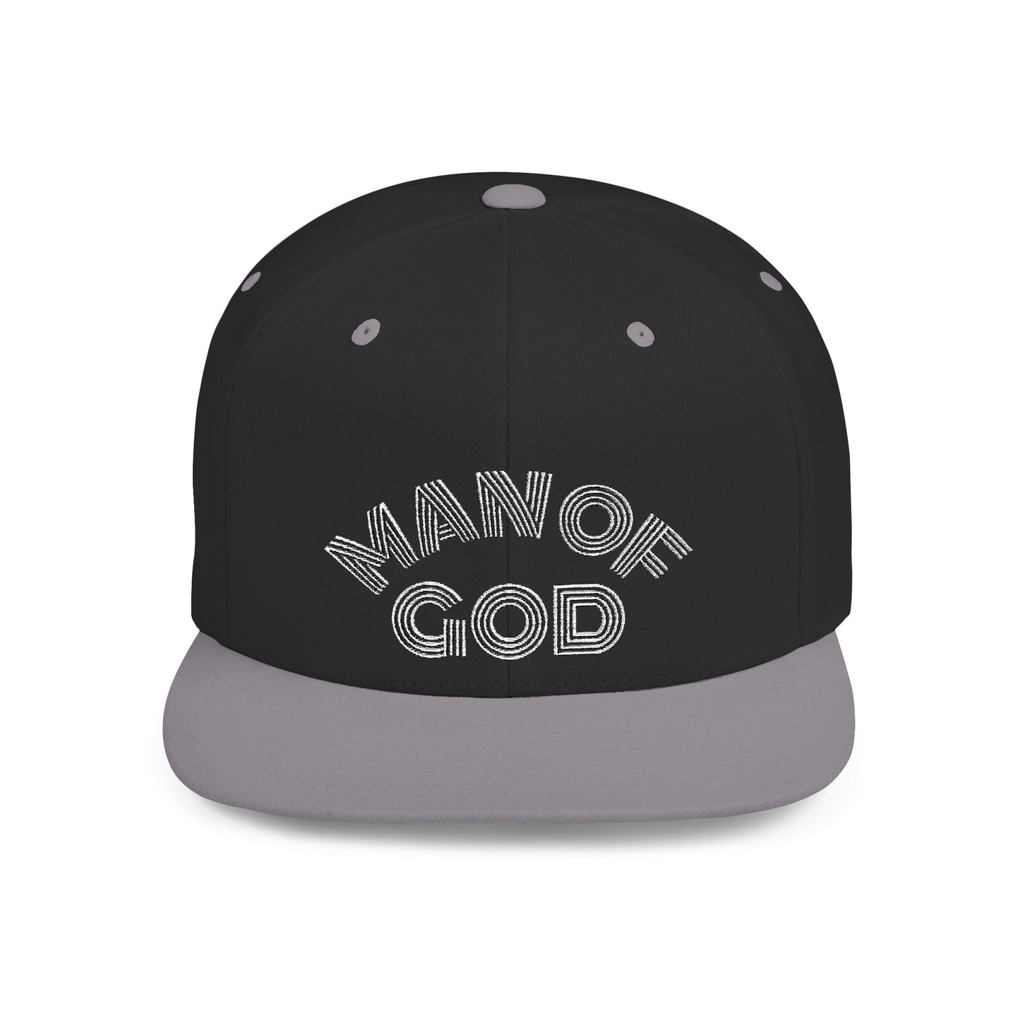 The Carter, MAN OF GOD, Bold Statement Flat Bill Snapback Cap, Man of God Hat, Streetwear, Gift for Him, Faith Apparel, Trendy Accessory