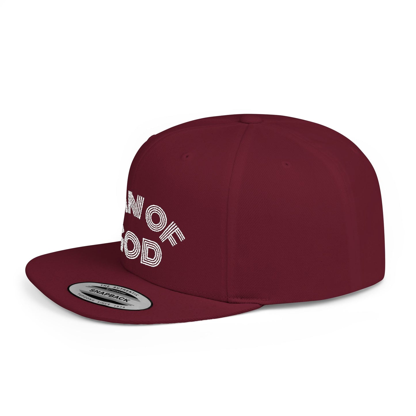 The Carter, MAN OF GOD, Bold Statement Flat Bill Snapback Cap, Man of God Hat, Streetwear, Gift for Him, Faith Apparel, Trendy Accessory