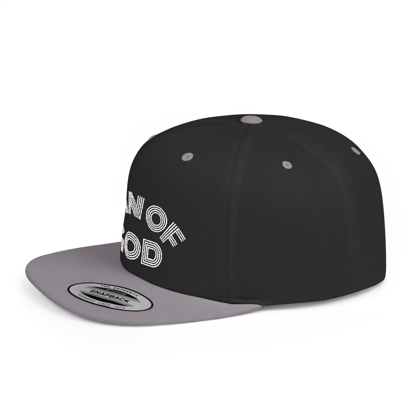 The Carter, MAN OF GOD, Bold Statement Flat Bill Snapback Cap, Man of God Hat, Streetwear, Gift for Him, Faith Apparel, Trendy Accessory
