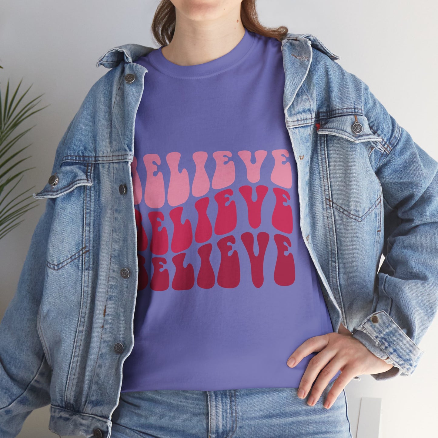 Believing in Boldness Unisex Heavy Cotton Tee, Inspirational Tee, Self-Love Shirt, Positive Affirmation T-Shirt, Gift for Friends