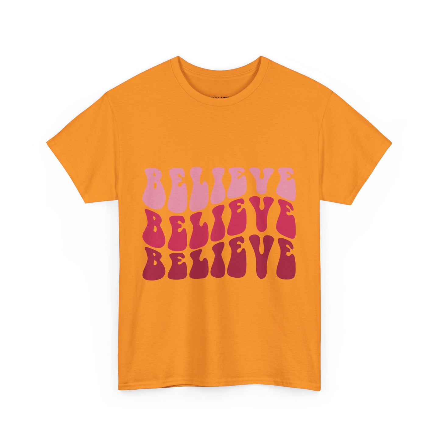 Believing in Boldness Unisex Heavy Cotton Tee, Inspirational Tee, Self-Love Shirt, Positive Affirmation T-Shirt, Gift for Friends