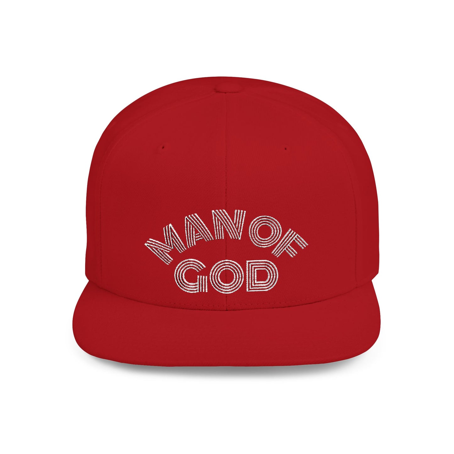 The Carter, MAN OF GOD, Bold Statement Flat Bill Snapback Cap, Man of God Hat, Streetwear, Gift for Him, Faith Apparel, Trendy Accessory