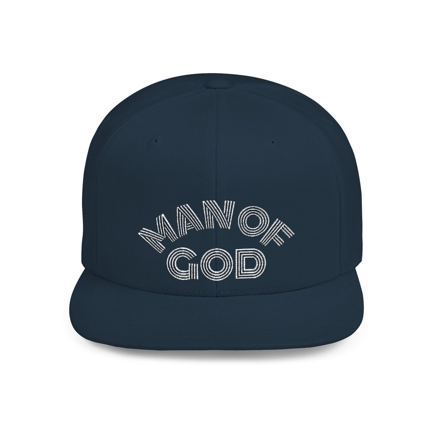 The Carter, MAN OF GOD, Bold Statement Flat Bill Snapback Cap, Man of God Hat, Streetwear, Gift for Him, Faith Apparel, Trendy Accessory