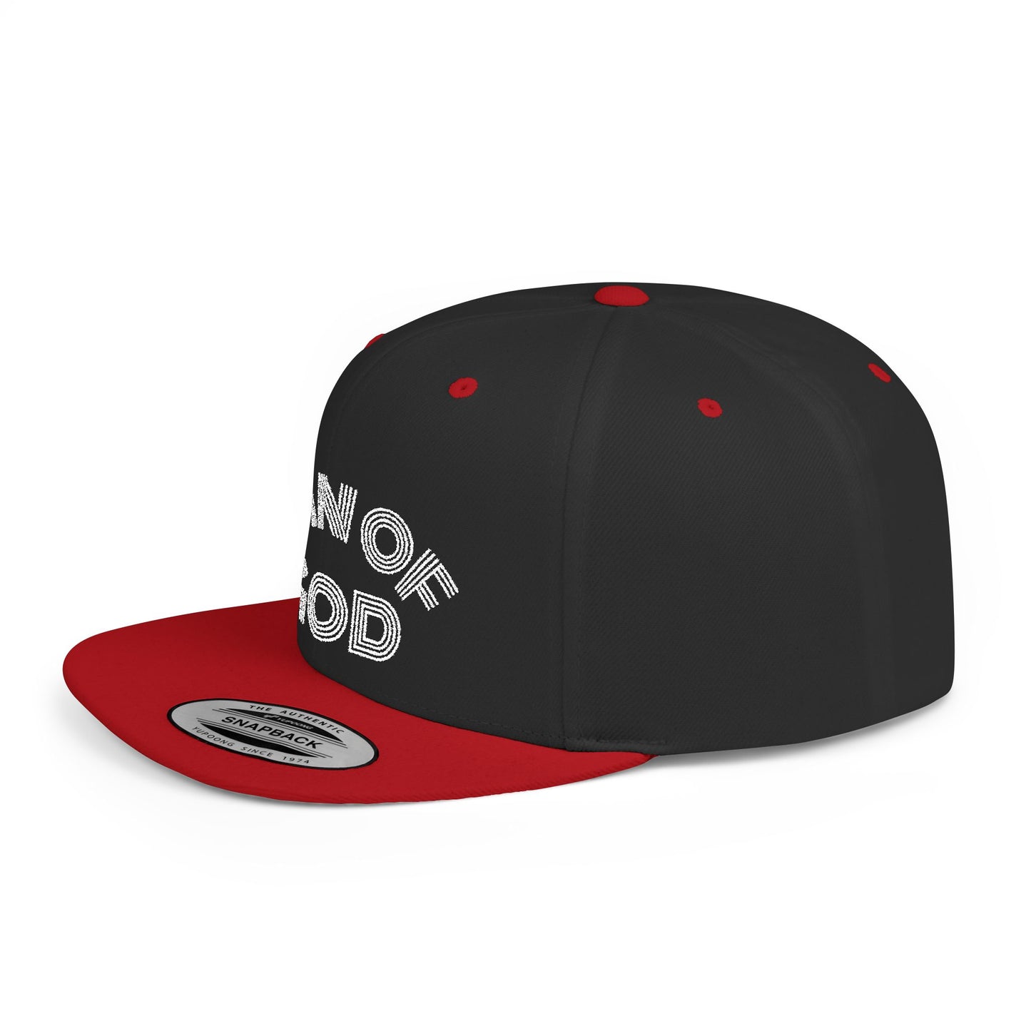 The Carter, MAN OF GOD, Bold Statement Flat Bill Snapback Cap, Man of God Hat, Streetwear, Gift for Him, Faith Apparel, Trendy Accessory
