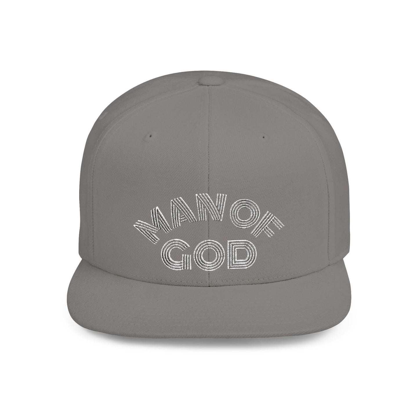 The Carter, MAN OF GOD, Bold Statement Flat Bill Snapback Cap, Man of God Hat, Streetwear, Gift for Him, Faith Apparel, Trendy Accessory
