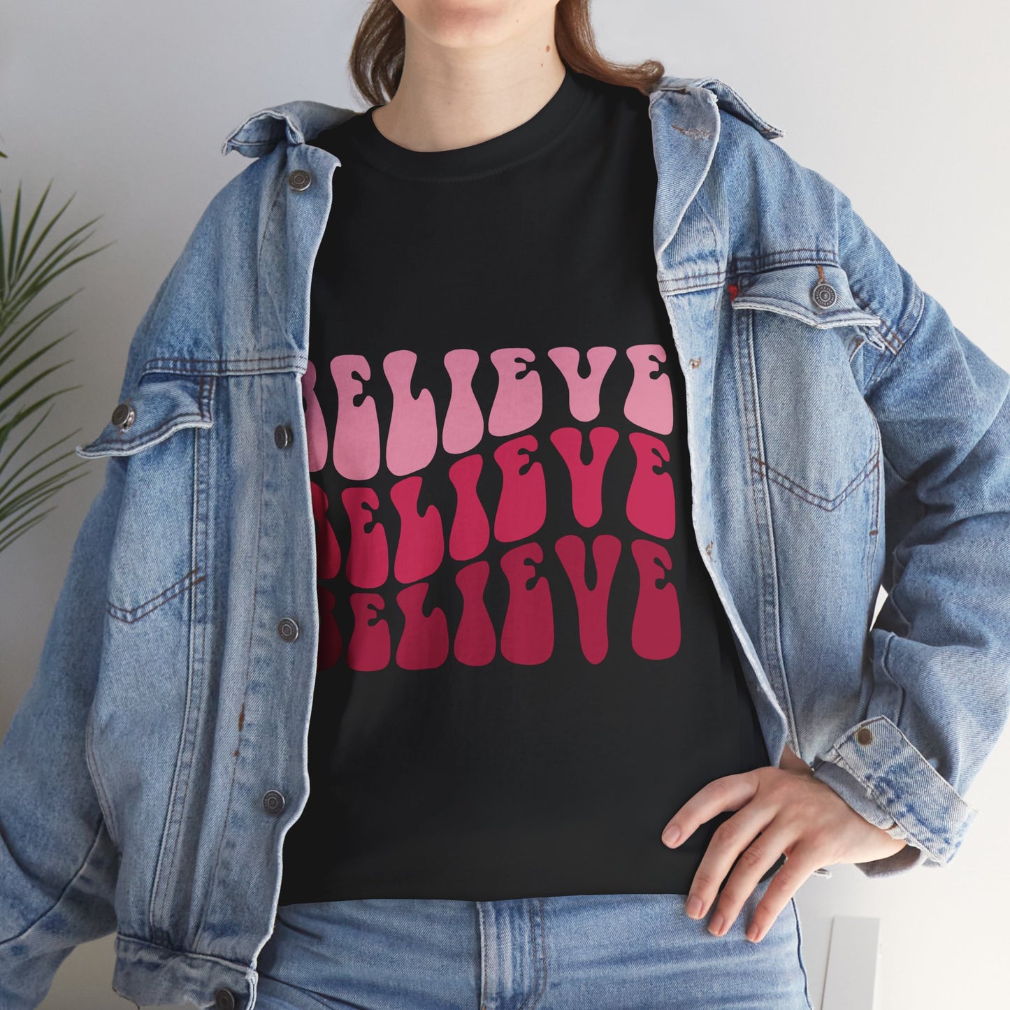 Believing in Boldness Unisex Heavy Cotton Tee, Inspirational Tee, Self-Love Shirt, Positive Affirmation T-Shirt, Gift for Friends