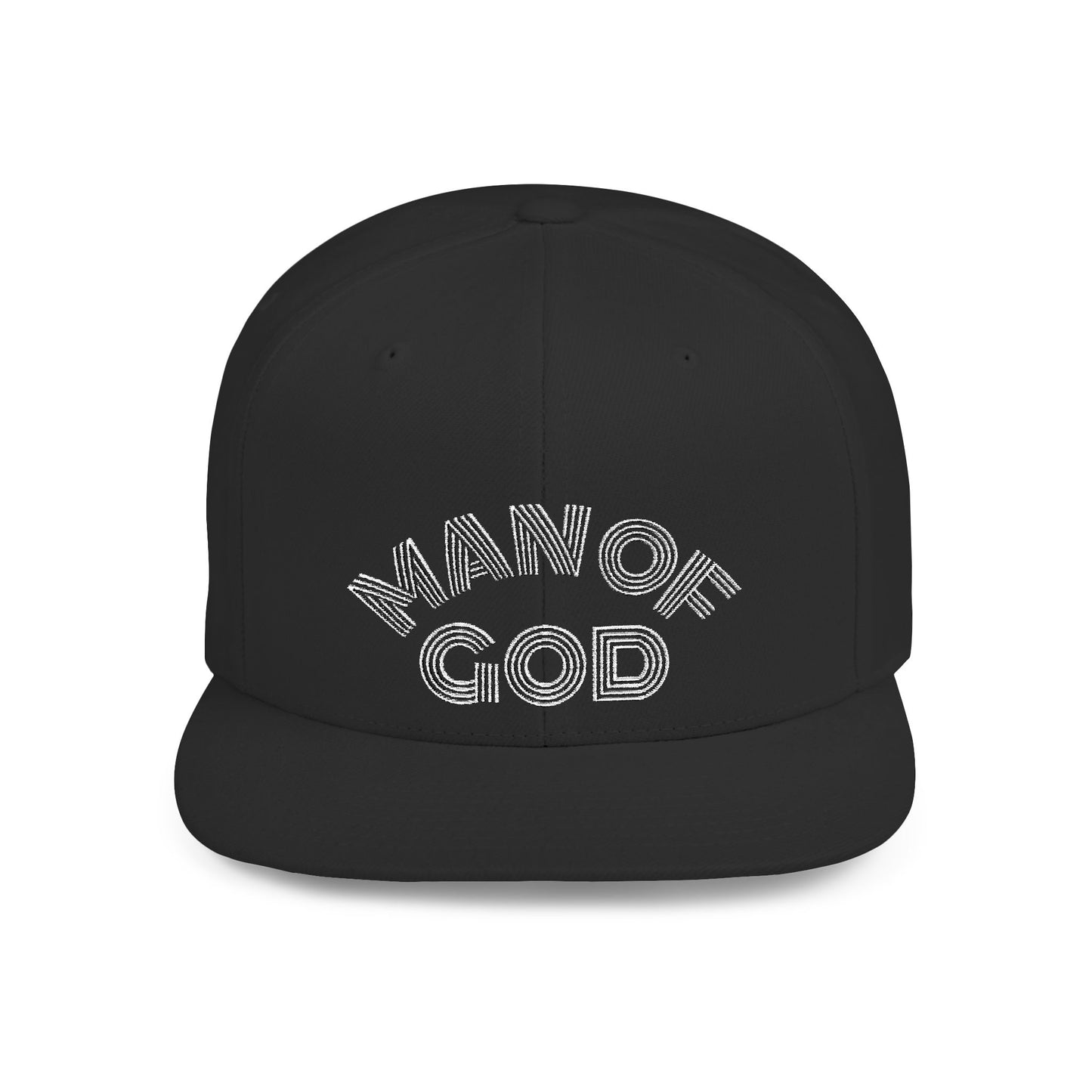 The Carter, MAN OF GOD, Bold Statement Flat Bill Snapback Cap, Man of God Hat, Streetwear, Gift for Him, Faith Apparel, Trendy Accessory