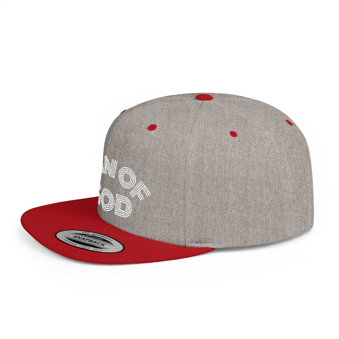 The Carter, MAN OF GOD, Bold Statement Flat Bill Snapback Cap, Man of God Hat, Streetwear, Gift for Him, Faith Apparel, Trendy Accessory