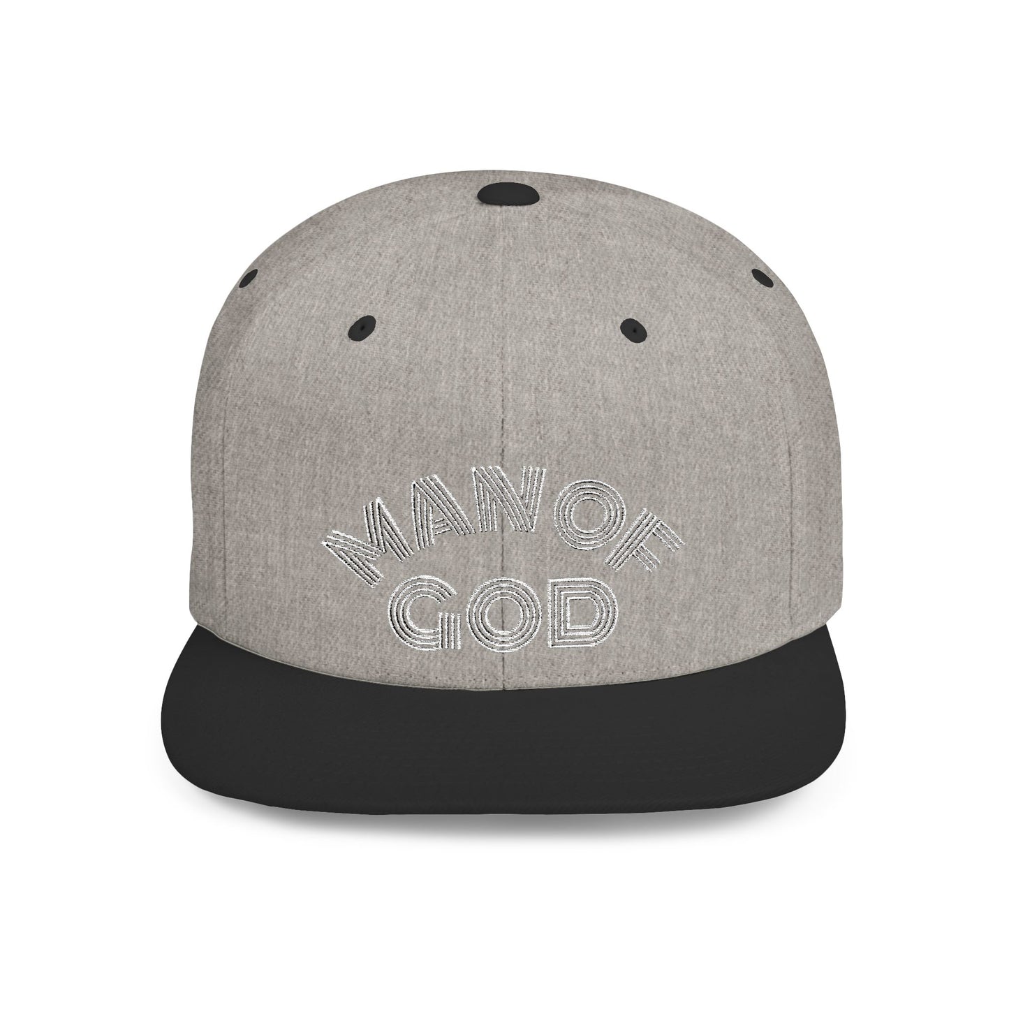 The Carter, MAN OF GOD, Bold Statement Flat Bill Snapback Cap, Man of God Hat, Streetwear, Gift for Him, Faith Apparel, Trendy Accessory