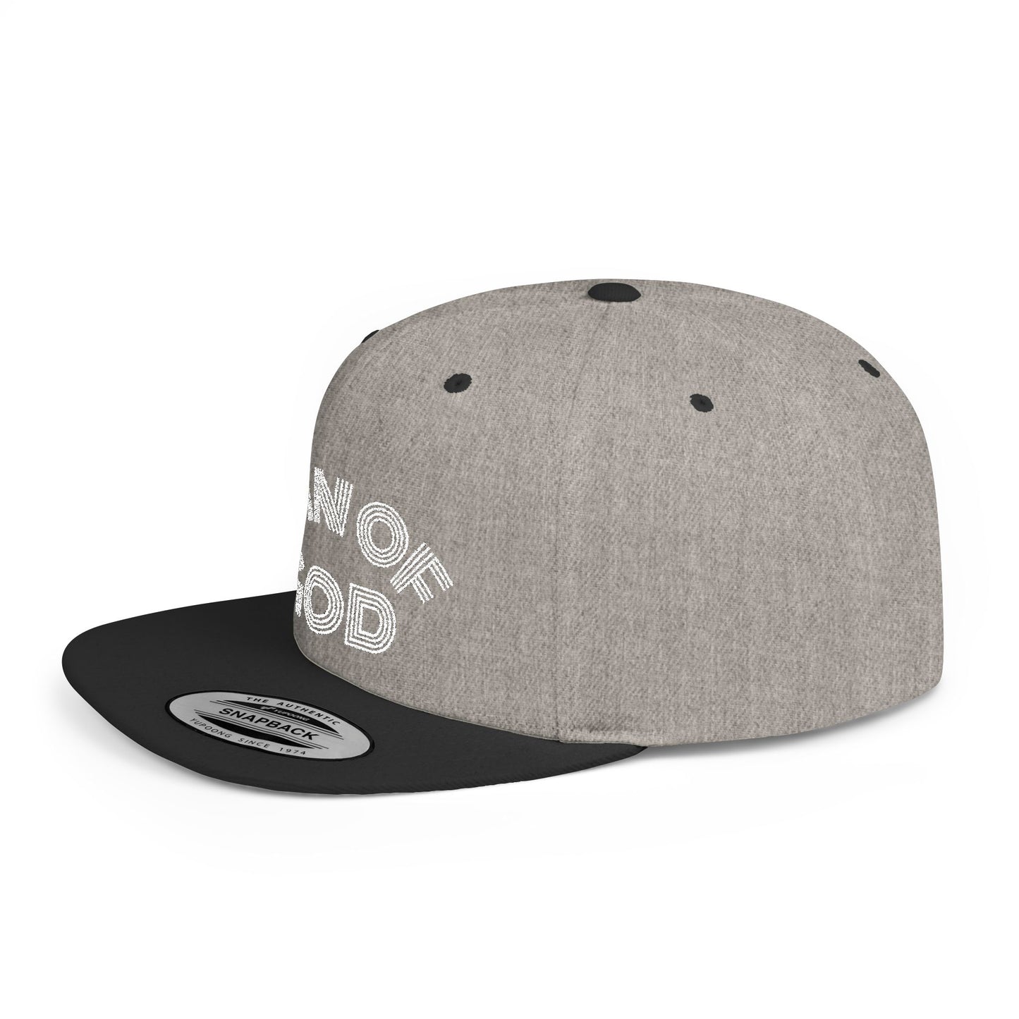 The Carter, MAN OF GOD, Bold Statement Flat Bill Snapback Cap, Man of God Hat, Streetwear, Gift for Him, Faith Apparel, Trendy Accessory