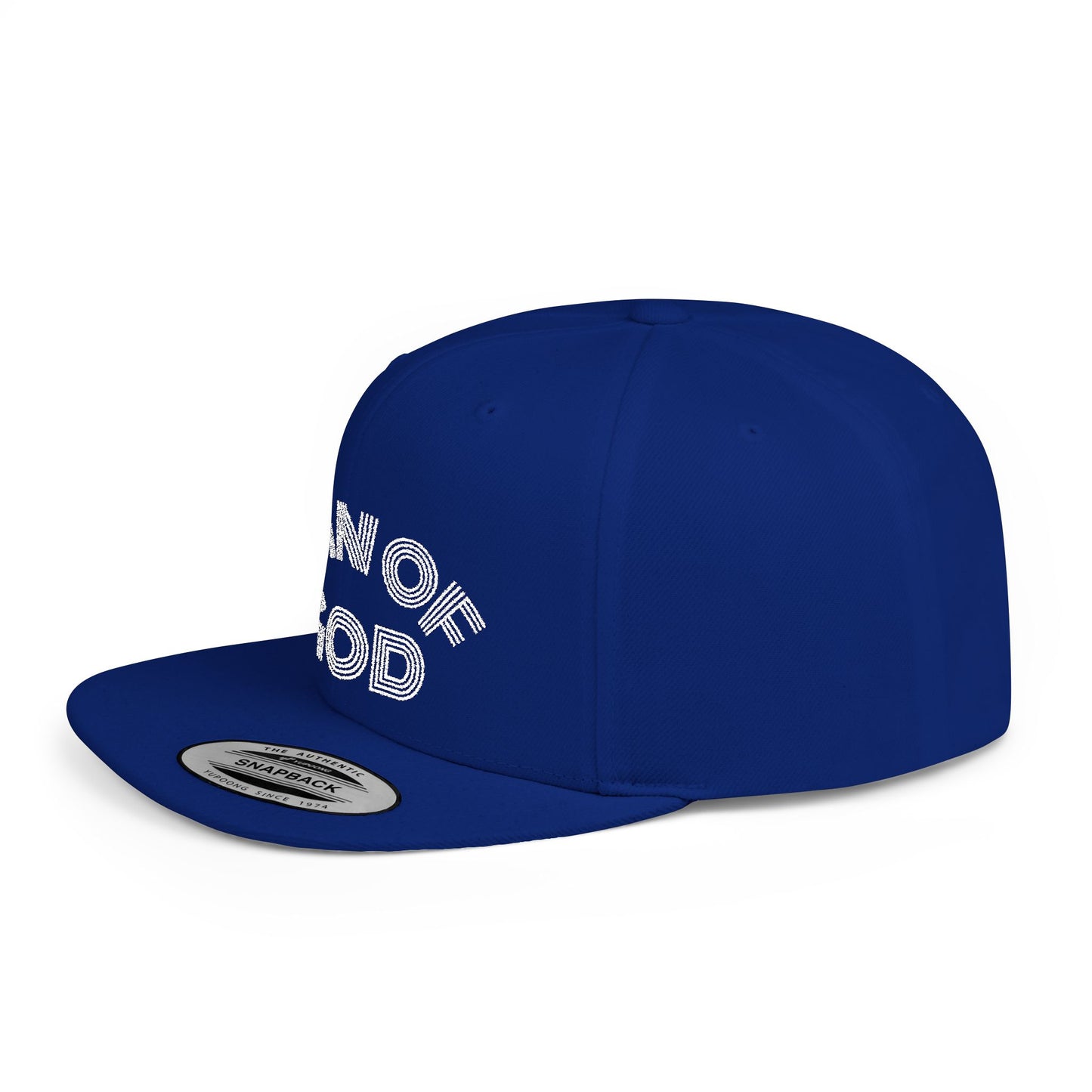 The Carter, MAN OF GOD, Bold Statement Flat Bill Snapback Cap, Man of God Hat, Streetwear, Gift for Him, Faith Apparel, Trendy Accessory
