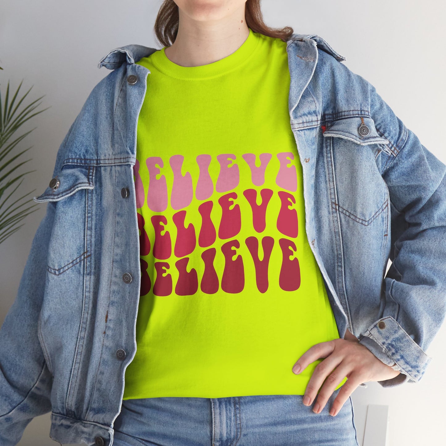 Believing in Boldness Unisex Heavy Cotton Tee, Inspirational Tee, Self-Love Shirt, Positive Affirmation T-Shirt, Gift for Friends