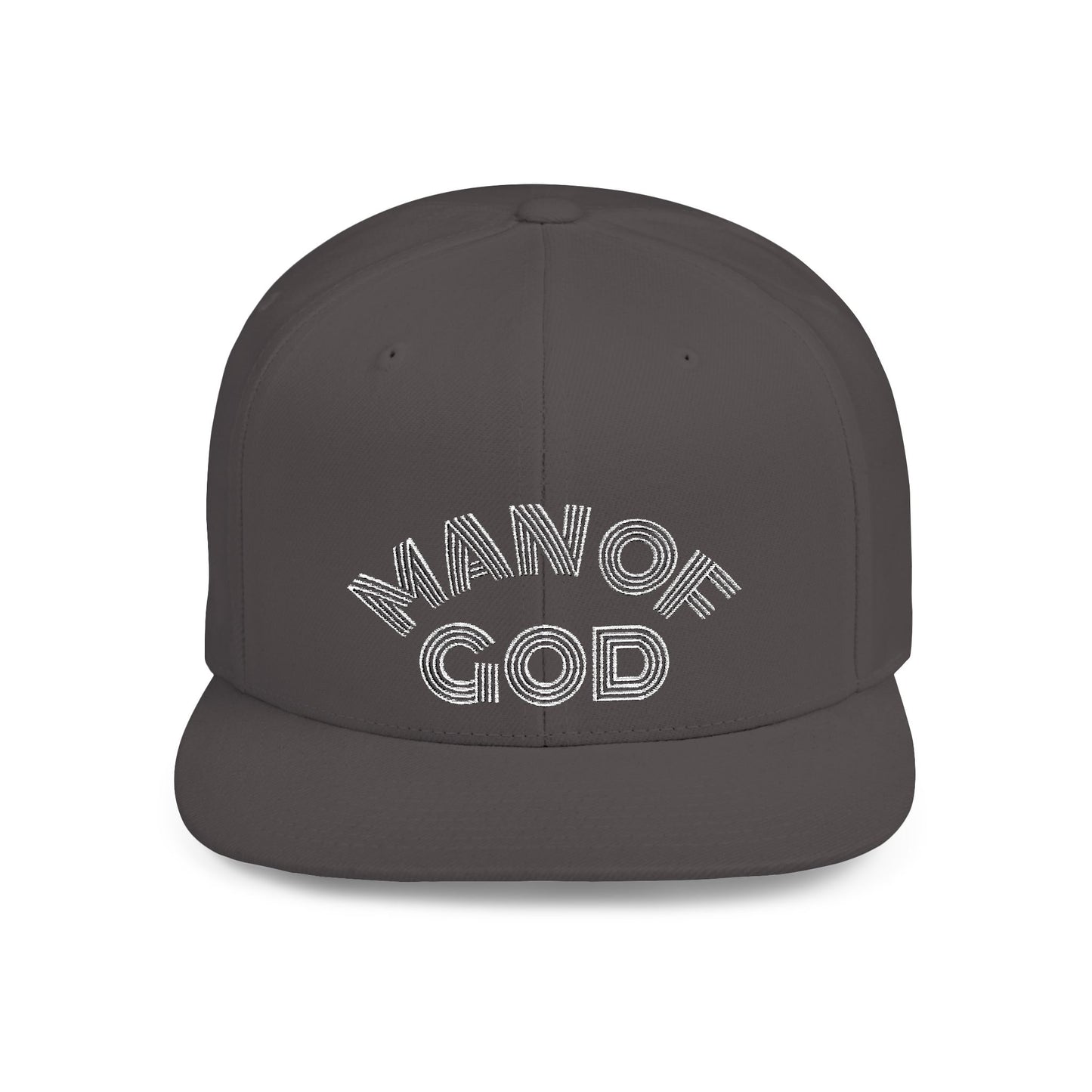 The Carter, MAN OF GOD, Bold Statement Flat Bill Snapback Cap, Man of God Hat, Streetwear, Gift for Him, Faith Apparel, Trendy Accessory