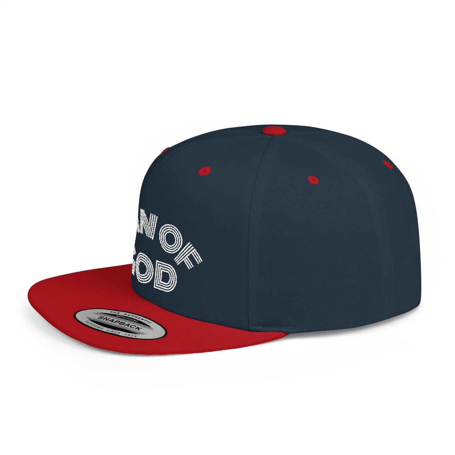 The Carter, MAN OF GOD, Bold Statement Flat Bill Snapback Cap, Man of God Hat, Streetwear, Gift for Him, Faith Apparel, Trendy Accessory